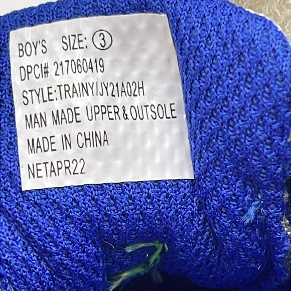 NWT Carter's Just One You Baby Boys' Trainee Gray & Blue Sneakers Size 3 - Picture 8 of 11